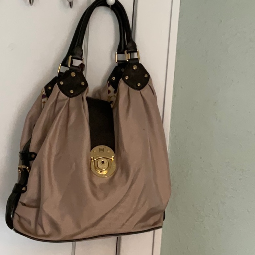 JPJ 75 Paris Elegant Beige and Black Women's Bag